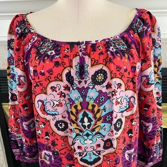 Grand and Greene Bohemian Flowy Colorful Top - Picture 2 of 15